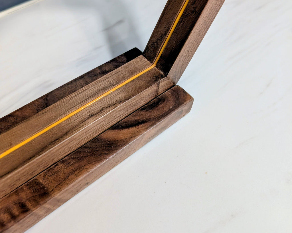 Hexagon Walnut Lamp